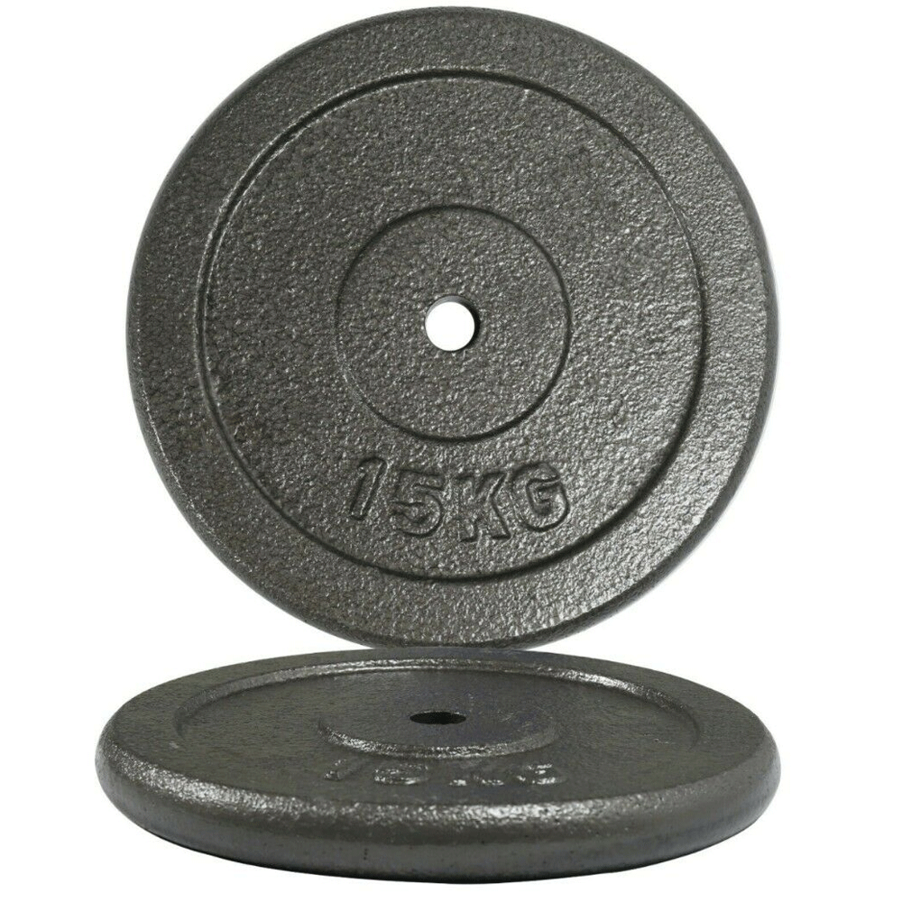 Disco Preolímpico Metálico de 15kgs (PAR)